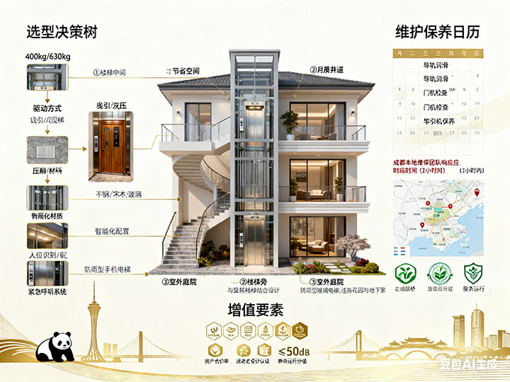成都別墅電梯 成都別墅電梯：匠心打造垂直生活美學(xué)，賦能高端家居新體驗(yàn)