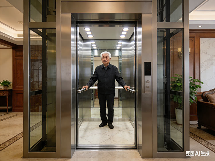 成都別墅電梯安全配置-防夾光幕與緊急對講